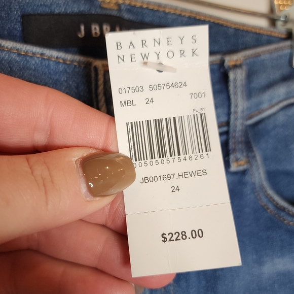 NWT J BRAND Carolina High Rise Skinny Jeans In Hewes Size 24 Stretch Denim - Picture 2 of 14